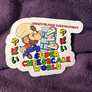 A sticker