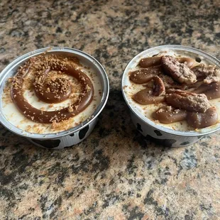 Banoffee Cheesecake and Pecan Pie Cheesecake