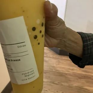 Slush fruit can mix and match