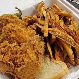3 wing and fries