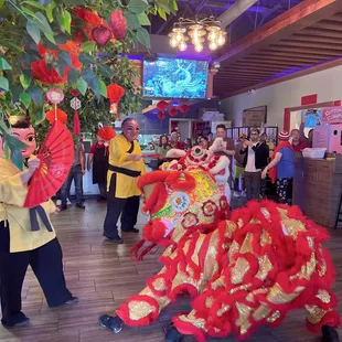 Celebrating Chinese New Year- Dragon Dancing