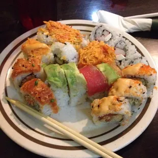 Sushi is very tastefully done.