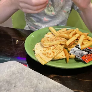 Kids meal quesadilla