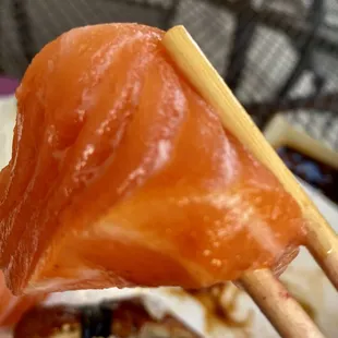 No one serves sashimi this thick !