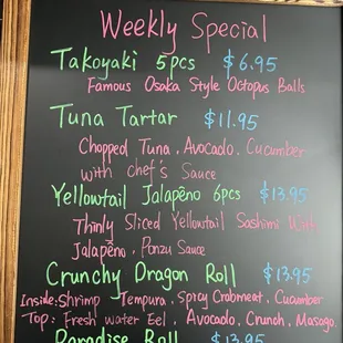 Weekly special
