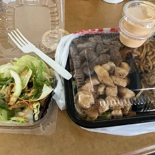 Chicken and steak hibachi  NY Steak &amp; Chicken Hibachi