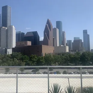 Post Houston skyline view.