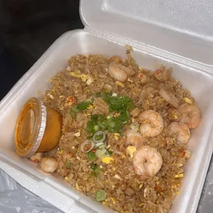 Seafood Fried Rice - Loved this!! Their special cajun butter sauce was amazing!