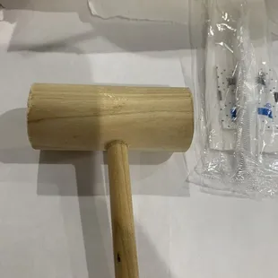 Mallet for pounding the crab legs