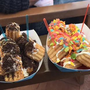 S'mores and fruity pebbles