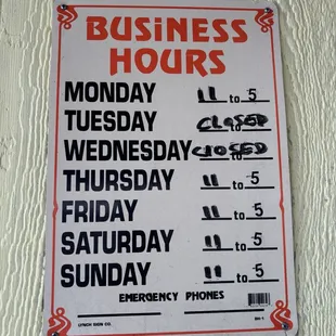 Hours (Nov 2024)