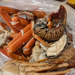 Inside seafood Tower