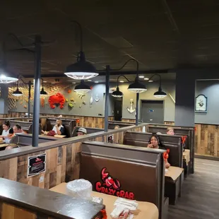 the interior of a restaurant