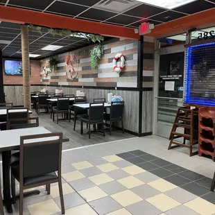 he inside of a restaurant