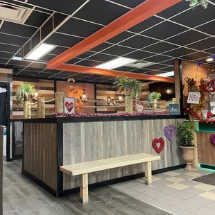 he inside of a restaurant