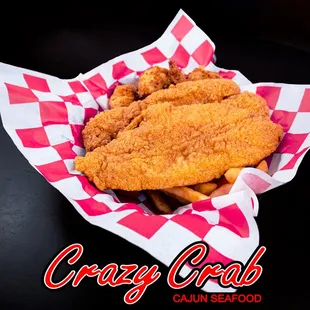 a basket of fried chicken