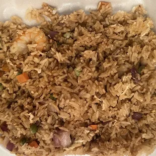 Shrimp fried rice.
