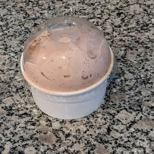 Snickers ice cream (lid on)