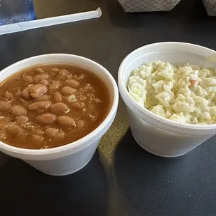 Baked Beans and Cole Slaw