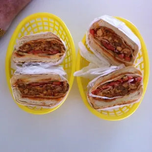 BBQ pulled pork sandwiches