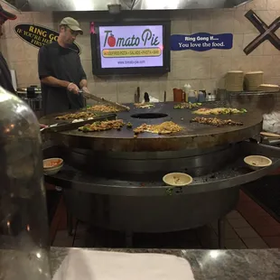 Cooking Mongolian style !
