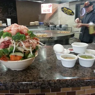 I pay for a bowl and eat for two days. Love this place.