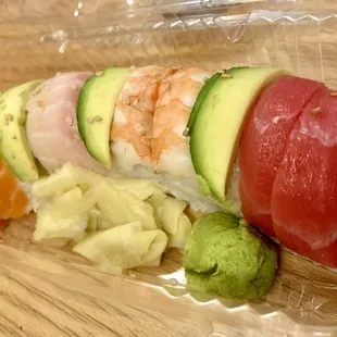 Spicy Rainbow Roll. Good, but not spicy at all.