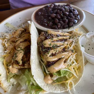 Blackened mahi taco