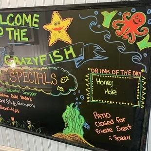 Check out the daily specials!