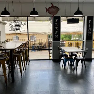 Dinning area inside