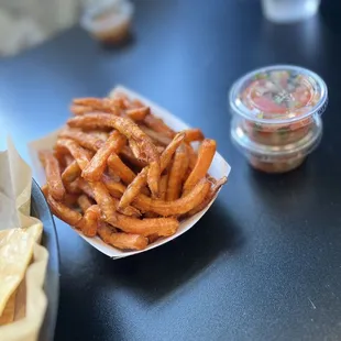 a plate of fries