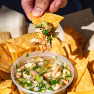 Ceviche and Chips