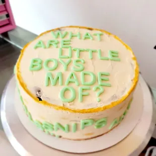 a birthday cake