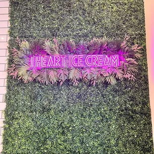 Cute backdrop to the right when you walk in through the front door