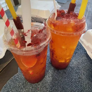 Mangonadas (really just raspas with mango)