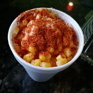 Elotes Con Chile y Queso. No me gusta La Mayoneso.