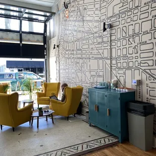 a map on the wall