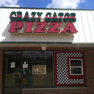 the front of the restaurant