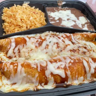 Enchiladas plate.