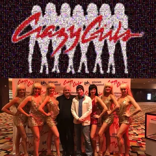 Another sensational show tonight from the Crazy Girls. A mosaic of their logo. Happy Valentines Day Norbert (the owner) and you Crazy Girls.