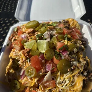 Steak nachos
