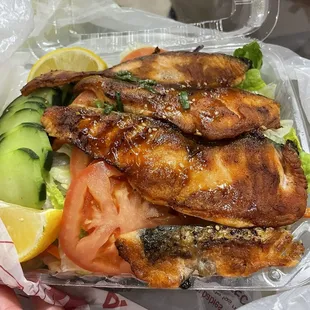 Salmon Skin Salad