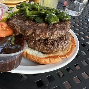 Double custom Angus Beef Burger