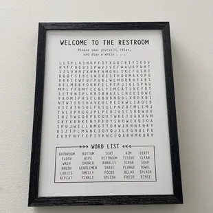 Bathroom sign