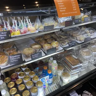 a variety of desserts