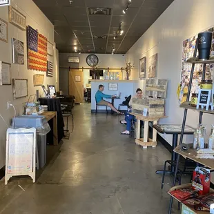 the inside of a coffeehouse