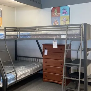 Triple Loft Bunk Bed With Desk