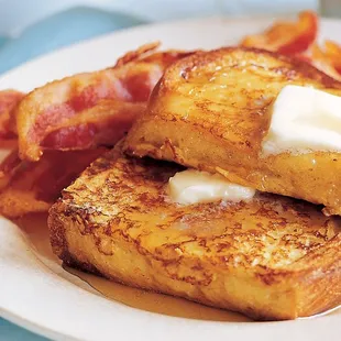 French Toast with bacon