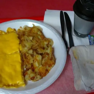 Western Omelette Platter Breakfast was perfect and fast!