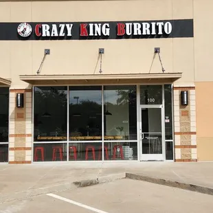 the front of the restaurant